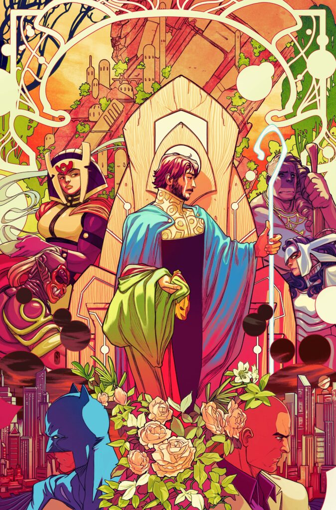 Capa oficial de DC All In Saga The New Gods 1 ilustrada por Nimit Malavia