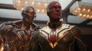 Visão e Ultron em imagem promocional de VisionQuest